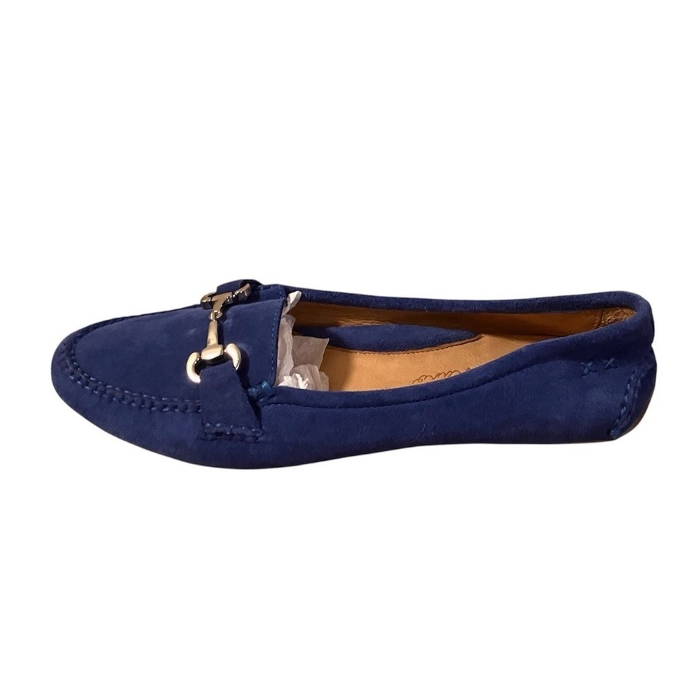 Patricia Green a Mano Shoes Sz 8 Blue Suede Caroline‎ Horsebit Driving Loafers